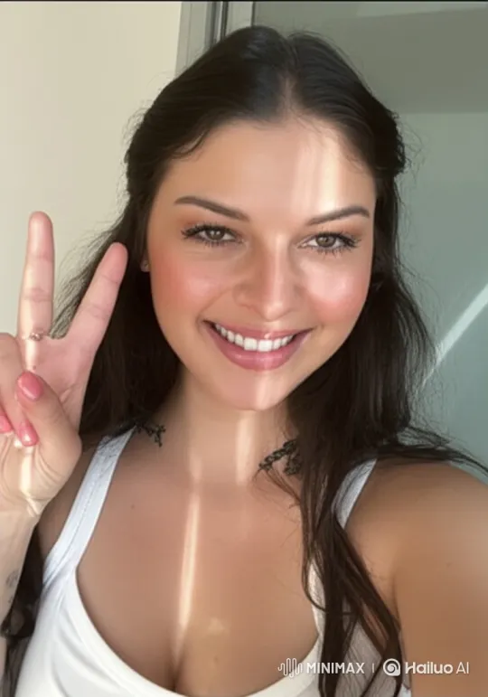 Young Woman's Joyful Transformation – AI Generated Video | Hailuo AI