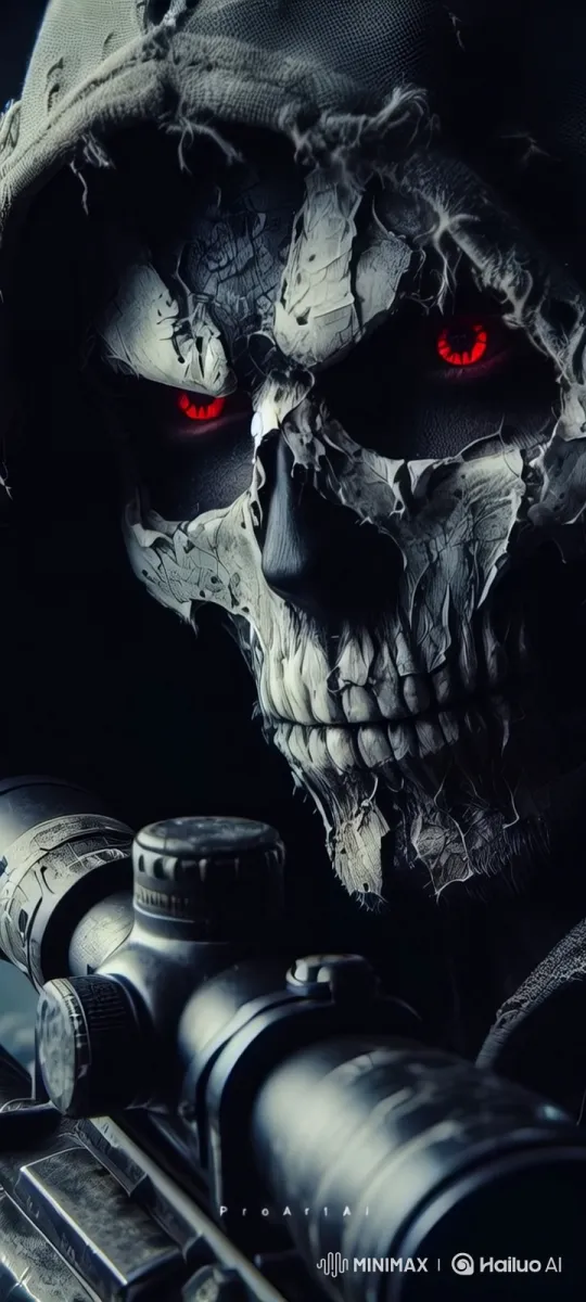 Sinister Sniper: The Red-Eyed Marksman's Deadly Stare – AI Generated Video | Hailuo AI