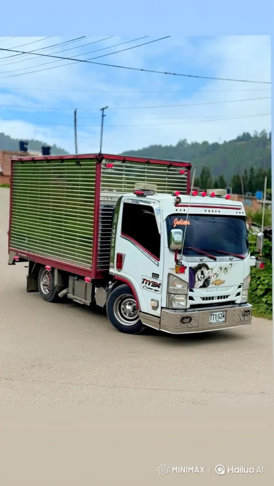 Custom White Truck Journey Through Rural Hills – AI Generated Video | Hailuo AI