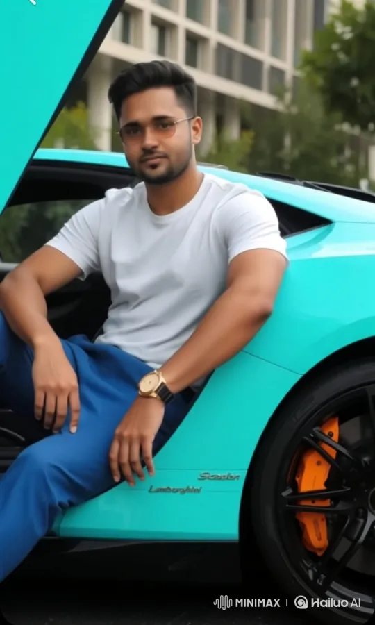 Young Man Prepares to Drive a Lamborghini – AI Generated Video | Hailuo AI