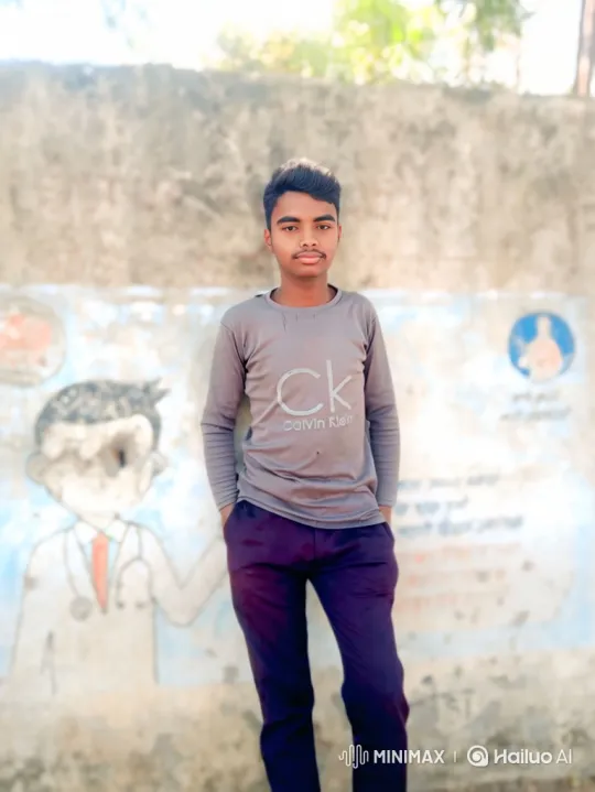 Young Man Stands Calmly in Front of Murals – AI Generated Video | Hailuo AI