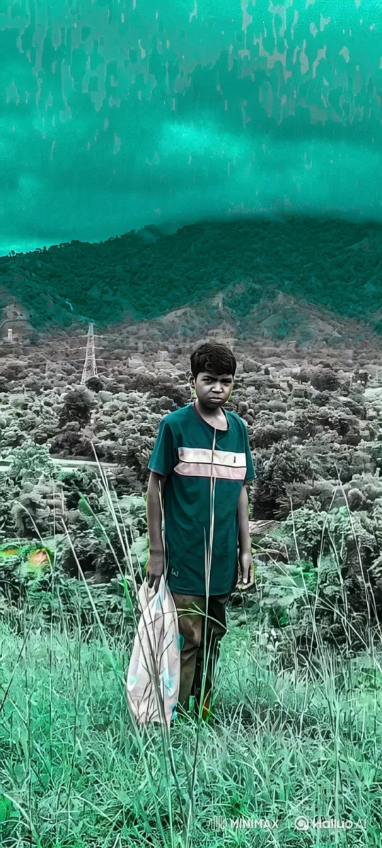 Steady Gaze of a Boy in a Moving Landscape – AI Generated Video | Hailuo AI