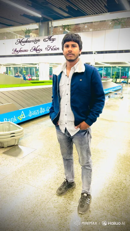 Young Man Meets Figure Resembling Modi at Airport – AI Generated Video | Hailuo AI