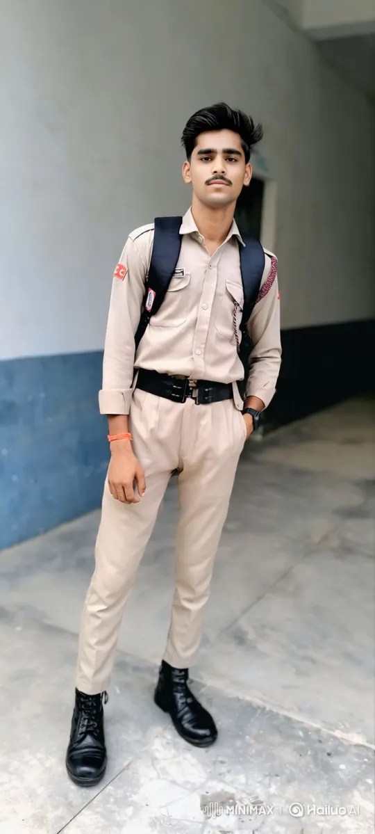 Young Man in Uniform Meets Prominent Older Man – AI Generated Video | Hailuo AI