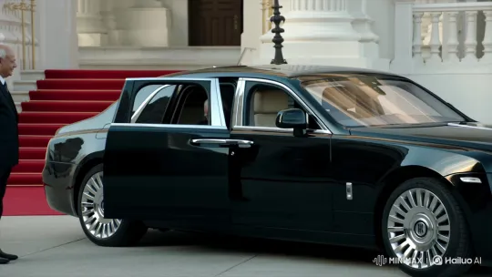 PM Modi Greets Dignitary in Front of Building – AI Generated Video | Hailuo AI