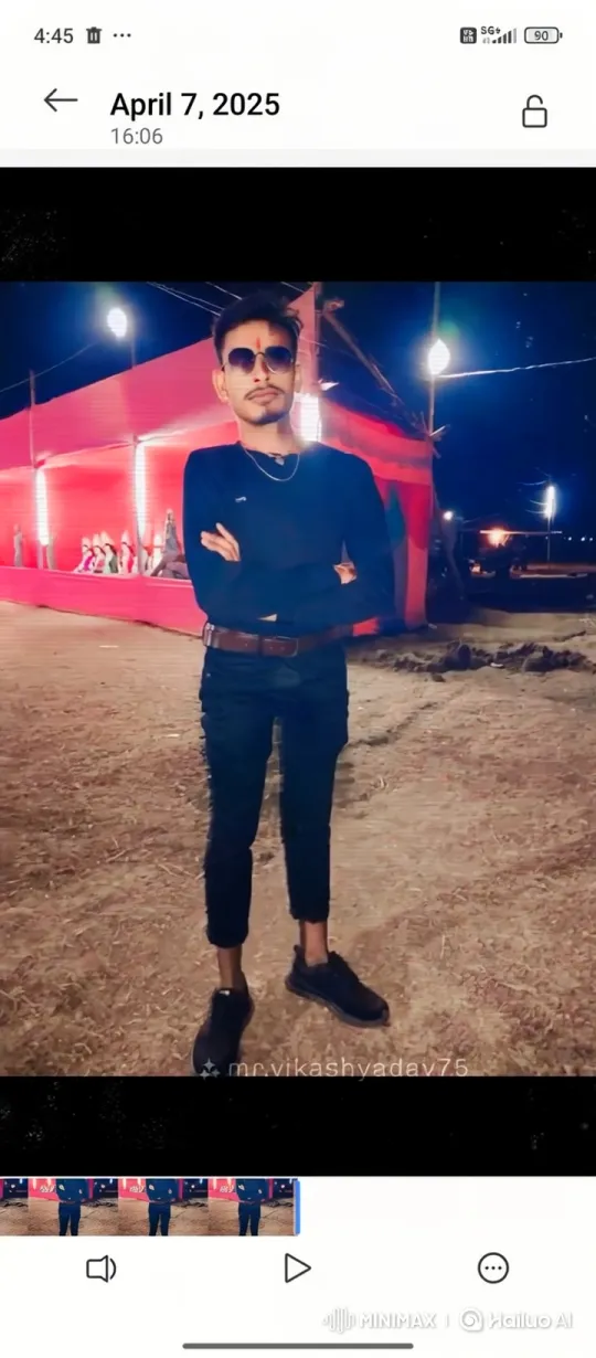 Young Man in Night Scene with Gentle Movements – AI Generated Video | Hailuo AI