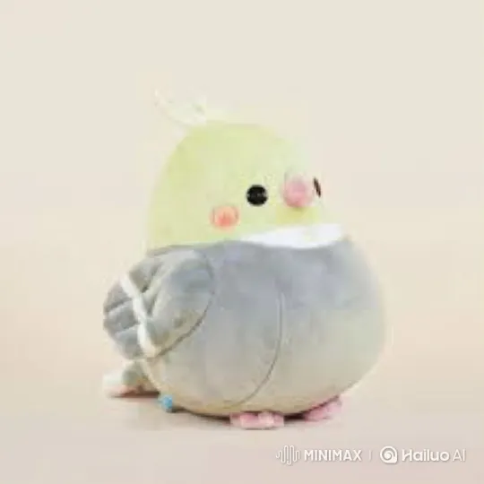 Plush Cockatiel Toy Comes to Life, Takes a Stroll – AI Generated Video | Hailuo AI