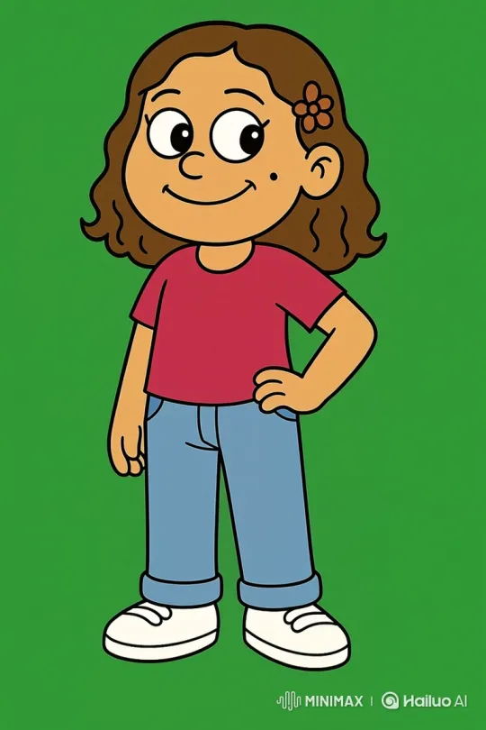 Animated Cartoon Girl Mimics Silent Conversation – AI Generated Video | Hailuo AI