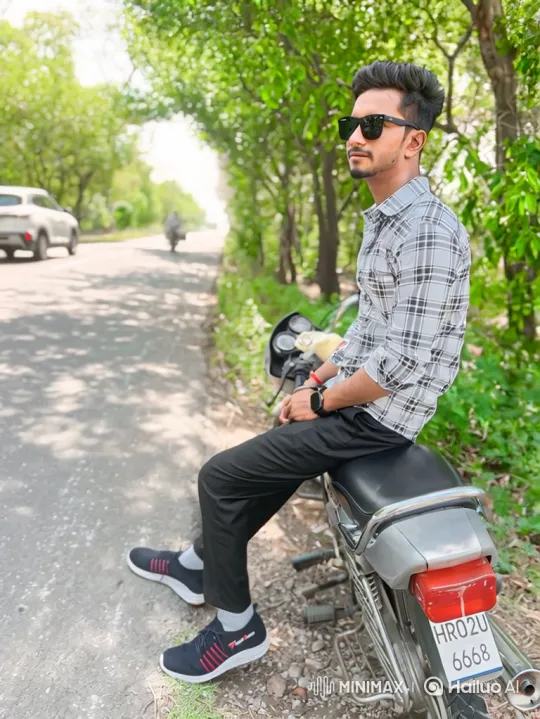 Young Man Meets Older Gentleman on Quiet Road – AI Generated Video | Hailuo AI