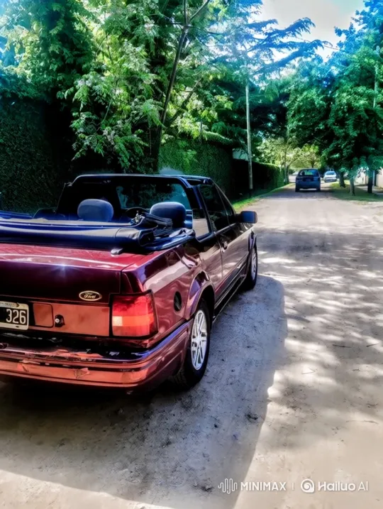 Vintage Convertible Simulates Air Suspension Lowering – AI Generated Video | Hailuo AI