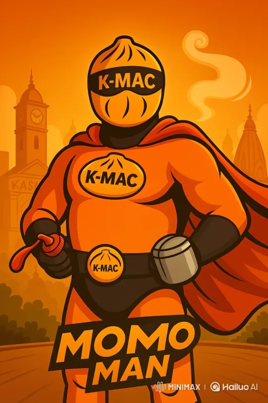 Superhero Momo Man Meets PM Modi for K-MAC Momo – AI Generated Video | Hailuo AI