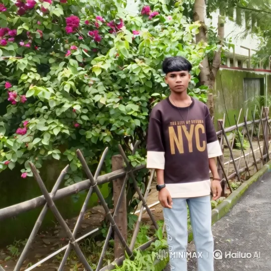Young Person Stands Still Amid Rustic Nature Background – AI Generated Video | Hailuo AI