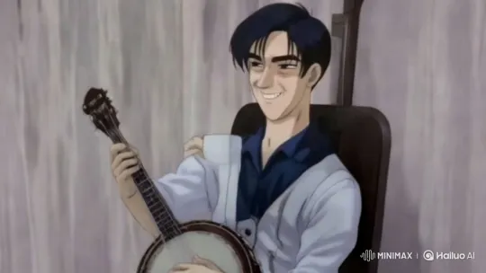 Ryosuke's Confident Banjo Performance – AI Generated Video | Hailuo AI