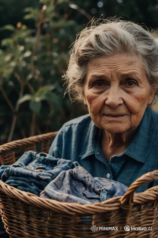 Elderly Woman Reflects with Memories Amidst Nature – AI Generated Video | Hailuo AI