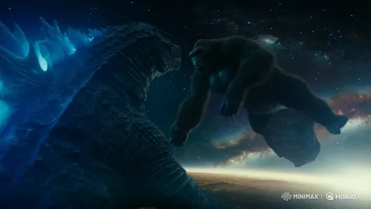 Godzilla vs. Kong: Epic Space Battle in the Void – AI Generated Video | Hailuo AI