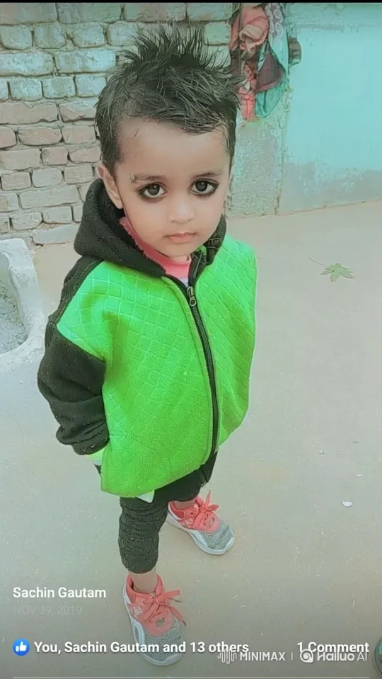 Young Child in Quilted Jacket Observes Calmly – AI Generated Video | Hailuo AI