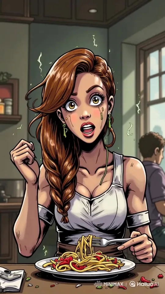 The Girl Farts and Eats – AI Generated Video | Hailuo AI