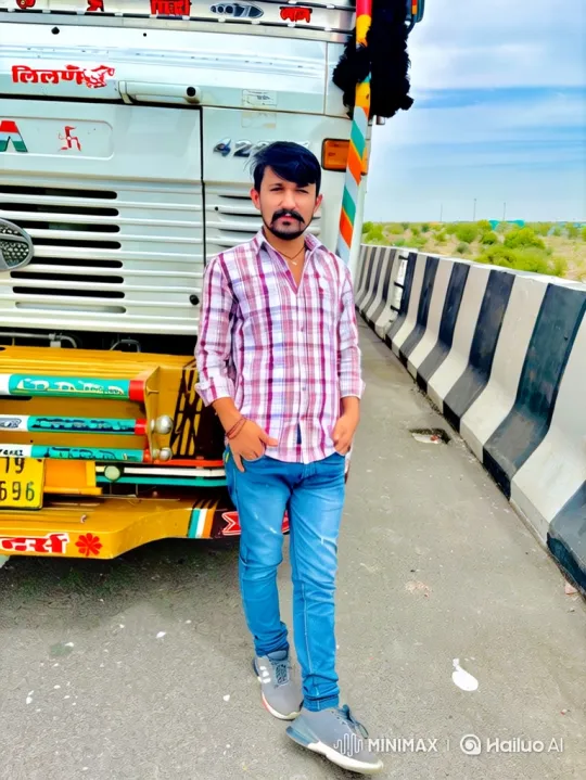 Man in Plaid Shirt Meets Narendra Modi in Roadside Encounter – AI Generated Video | Hailuo AI