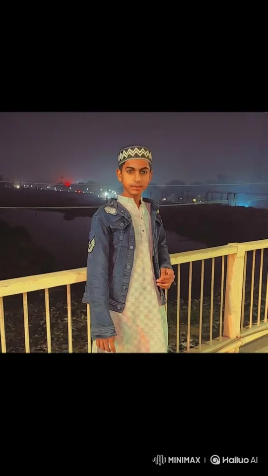 Young Man Meets a Man in a Suit on a Night Walkway – AI Generated Video | Hailuo AI