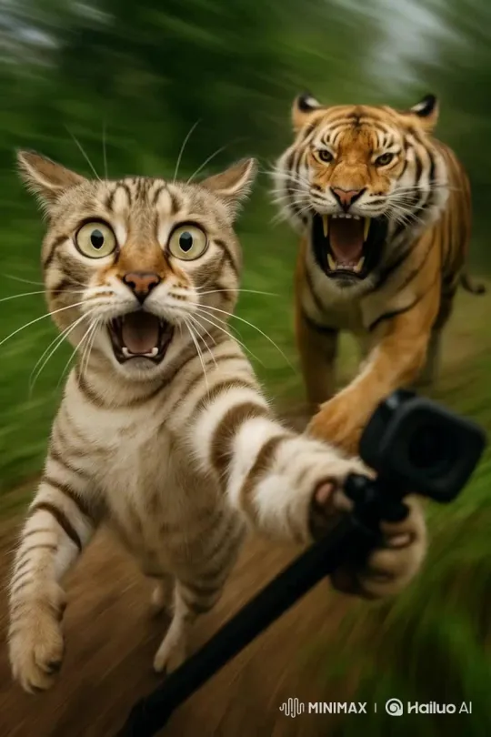 Tiger: The Majestic Predator – AI Generated Video | Hailuo AI