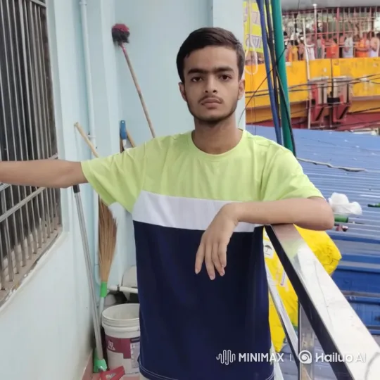 Young Man on Balcony: A Cinematic Tracking Shot – AI Generated Video | Hailuo AI