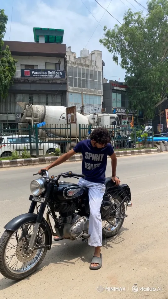 Indian PM Modi greets person on road in cinematic daylight scene – AI Generated Video | Hailuo AI