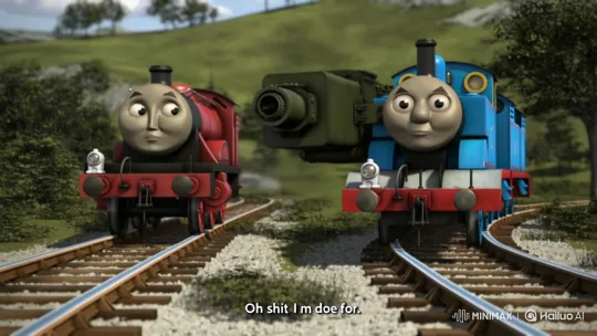 Thomas the Tank Engine vs. Wilson: Explosive Confrontation – AI Generated Video | Hailuo AI