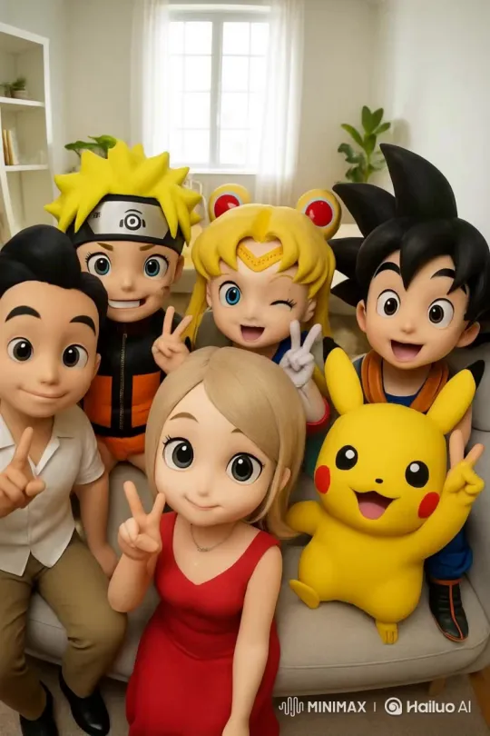 Create Chibi Selfie from Anime Character – AI Generated Video | Hailuo AI