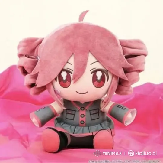 Pink-haired plush doll experiences mishap in store aisle – AI Generated Video | Hailuo AI