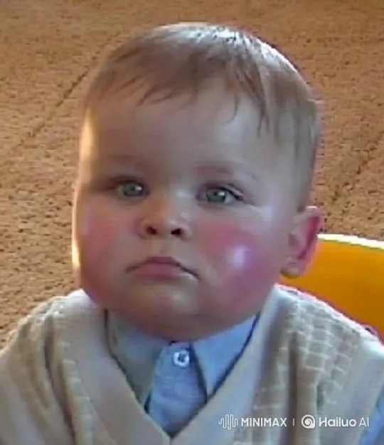 Baby Tobi's Playful Discovery with Walker – AI Generated Video | Hailuo AI