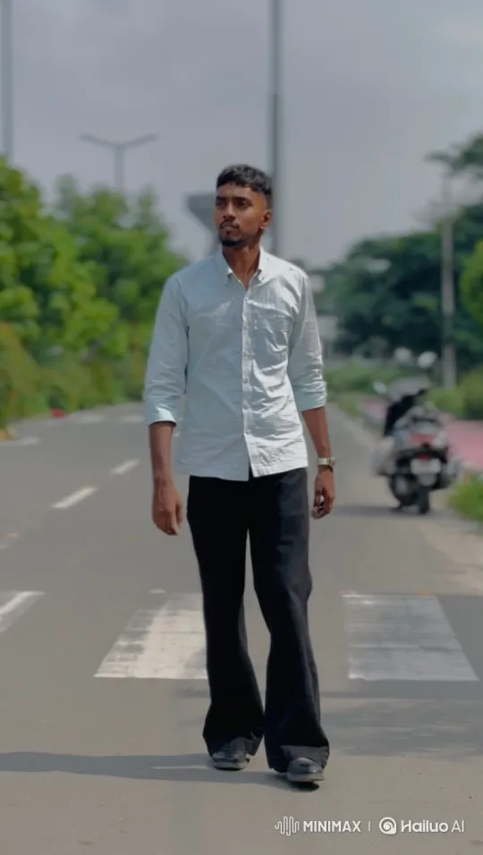 Young Man Meets PM Modi-Like Figure on Empty Road – AI Generated Video | Hailuo AI