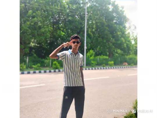 Young Man Striking a Pose on Empty Road – AI Generated Video | Hailuo AI