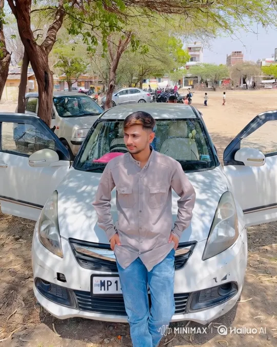 Confident Young Man in Sunlit Parking Lot – AI Generated Video | Hailuo AI