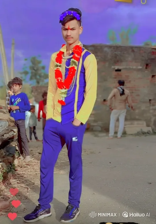 Young Man in Vibrant Rural Setting Stands Still – AI Generated Video | Hailuo AI