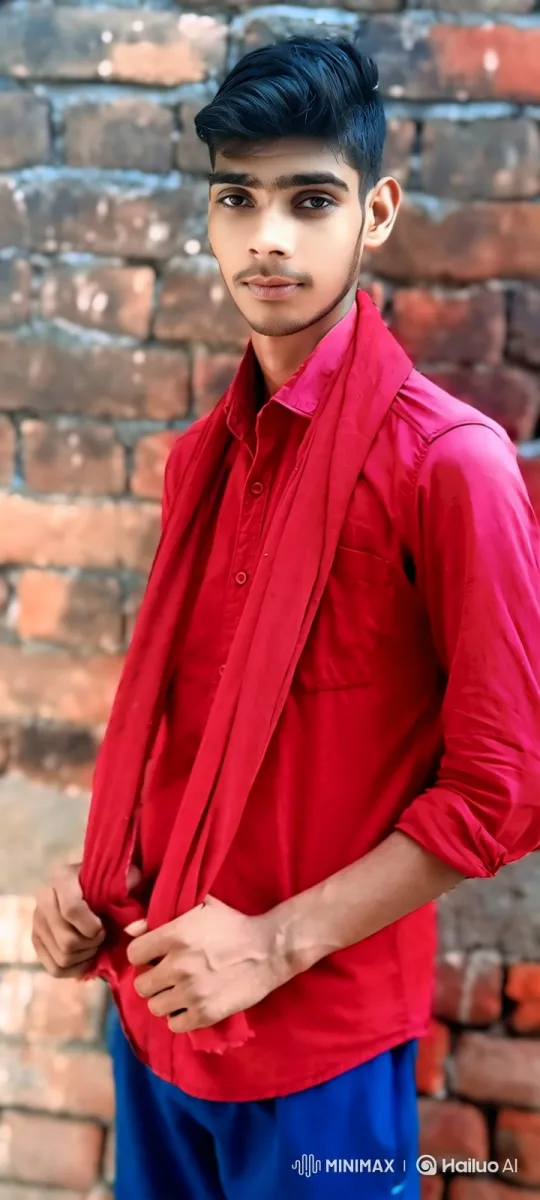 Young Man Smiles Gently in Rustic Setting – AI Generated Video | Hailuo AI