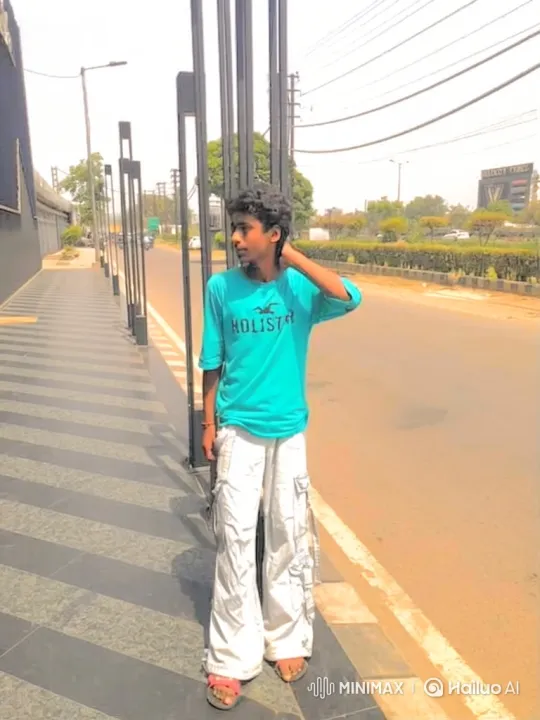 Young Man Meets Narendra Modi in Sunny Sidewalk Encounter – AI Generated Video | Hailuo AI