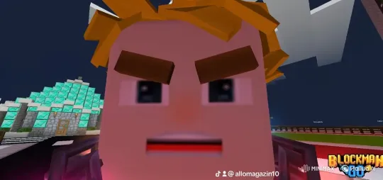 Blocky Character Fires Energy Projectiles in Dark Night Scene – AI Generated Video | Hailuo AI