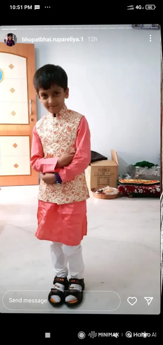 Boy in Neat Attire Smiles Warmly at Camera – AI Generated Video | Hailuo AI