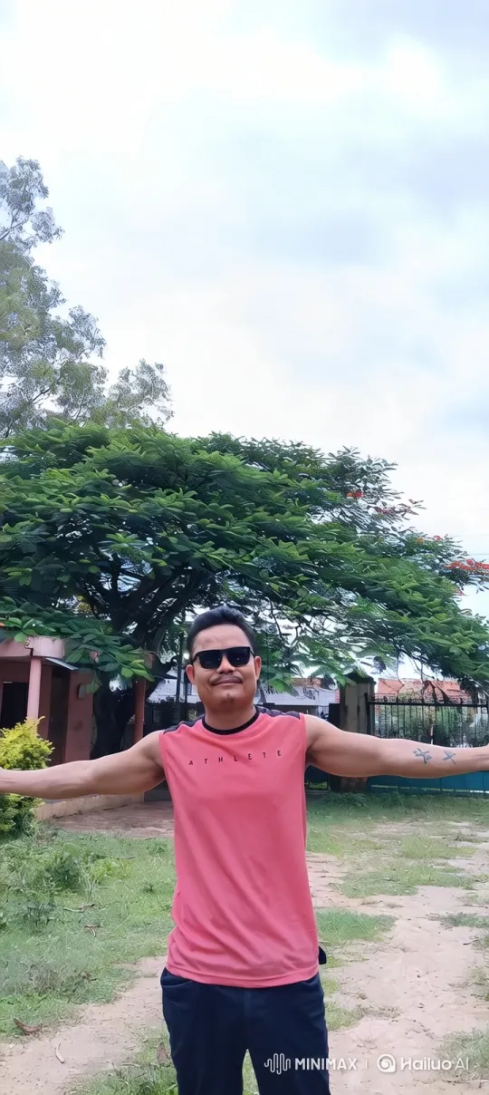 Man Mimics Christ Statue in Panoramic Rio View – AI Generated Video | Hailuo AI
