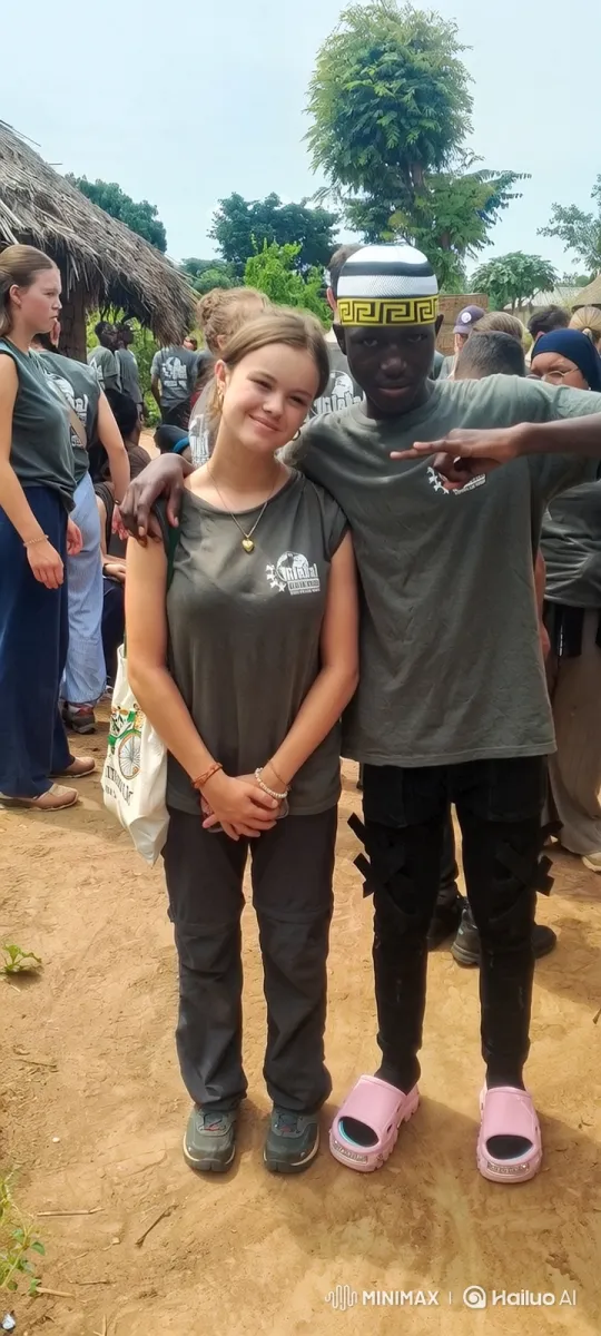 Young Couple Poses for Photo in Village Setting – AI Generated Video | Hailuo AI
