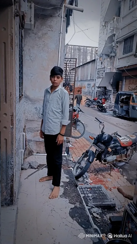 PM Modi Meets Boy in Urban Alley – AI Generated Video | Hailuo AI