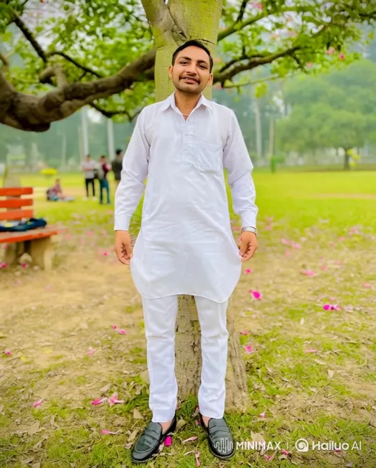 Confident Leader in Serene Park Setting – AI Generated Video | Hailuo AI