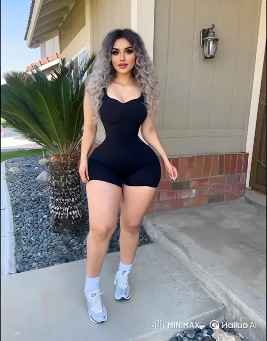 Silver-haired Woman Dances Reggaeton on House Porch – AI Generated Video | Hailuo AI
