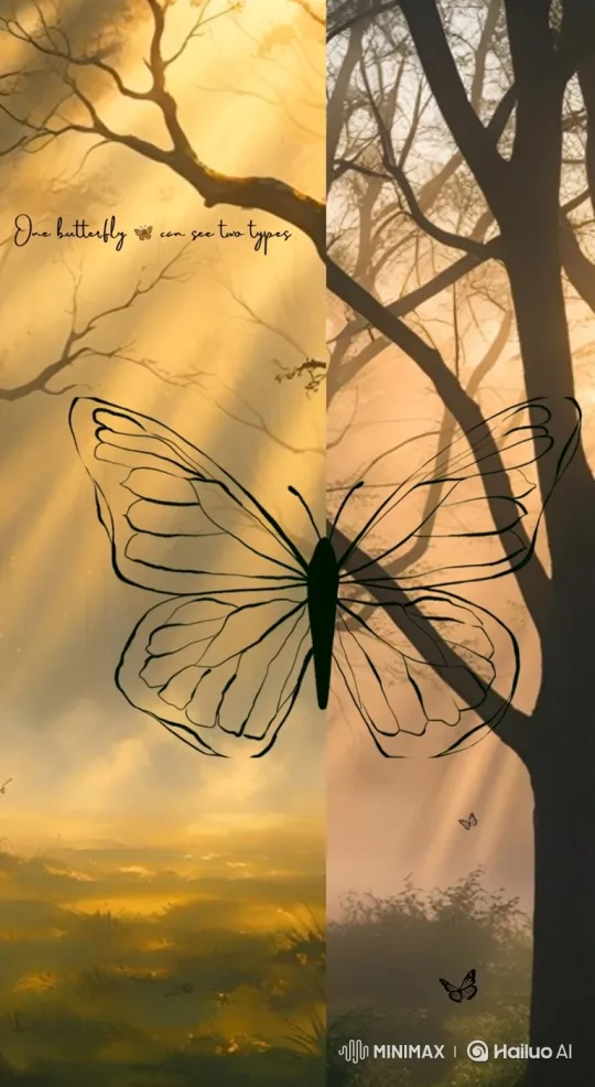 Metamorphosis: Butterfly Between Light and Shadow – AI Generated Video | Hailuo AI