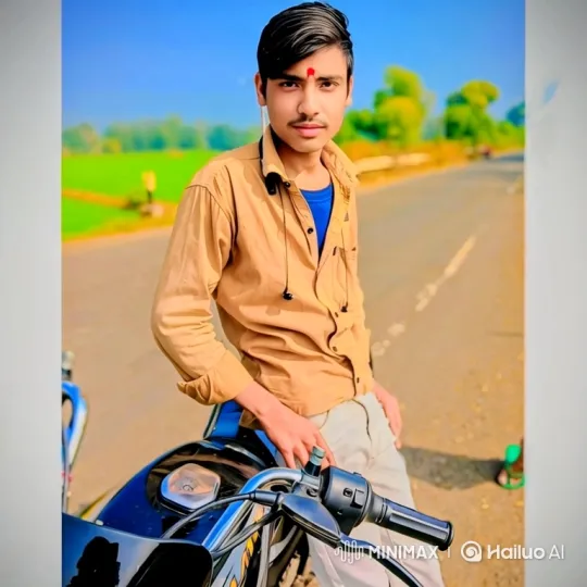 Young Man on Motorcycle: A Study in Serenity – AI Generated Video | Hailuo AI