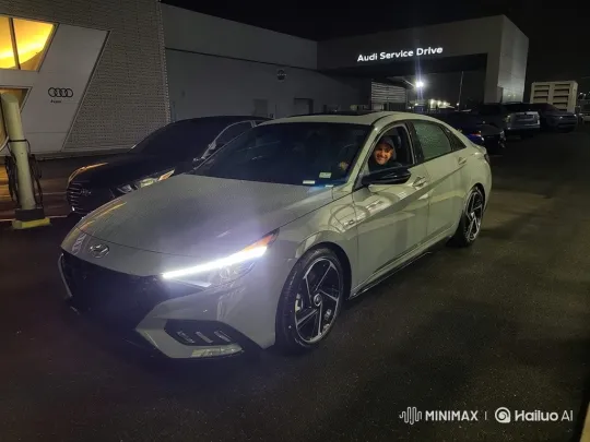 Audi Sedan Demonstrates Air Suspension System – AI Generated Video | Hailuo AI