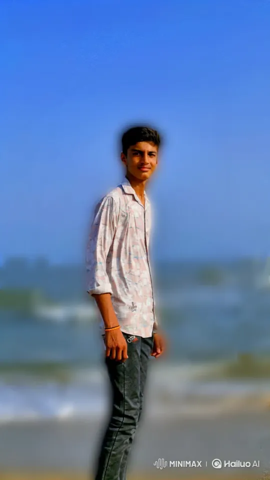 Young Man on Beach to Earth from Space Panorama – AI Generated Video | Hailuo AI