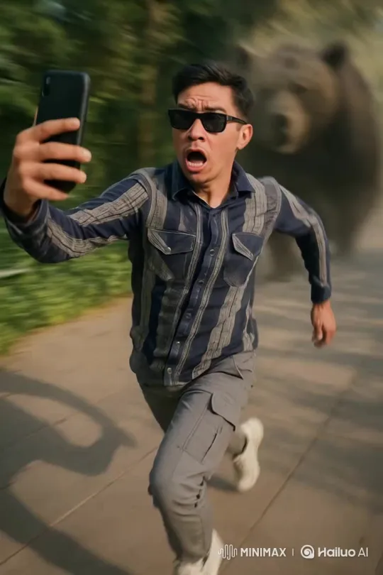 Lion Pursues and Threatens Pet – AI Generated Video | Hailuo AI