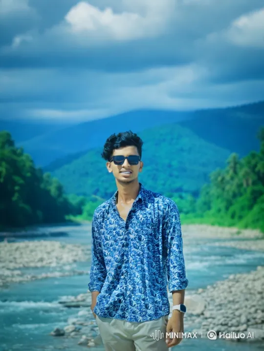 Young Couple in Peaceful River Landscape – AI Generated Video | Hailuo AI