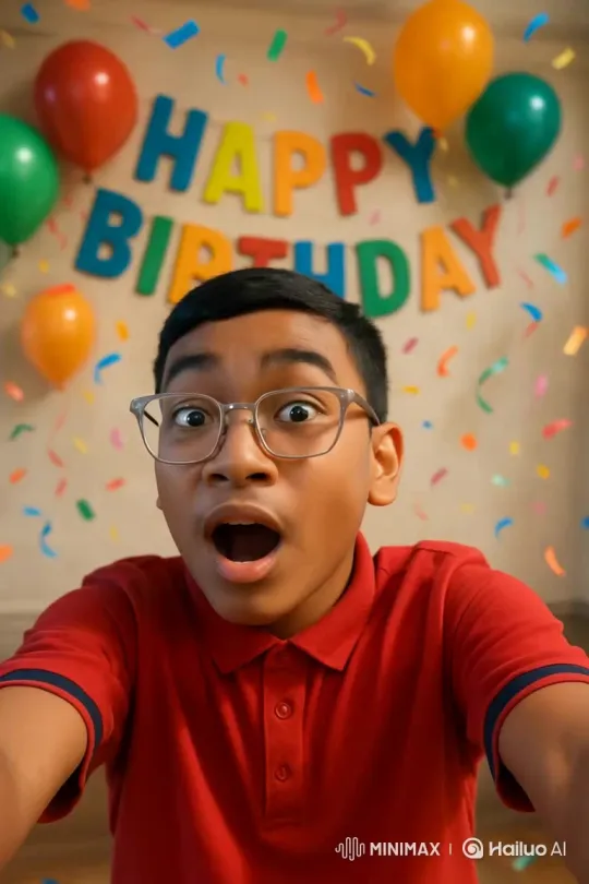 Joyful Wishes on Your Birthday – AI Generated Video | Hailuo AI